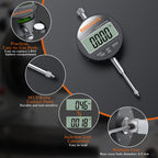 BOBOVAV 0-1"(0-25mm)/0.0005"(0.01mm) Digital Dial Indicator,Inch/MM Switch