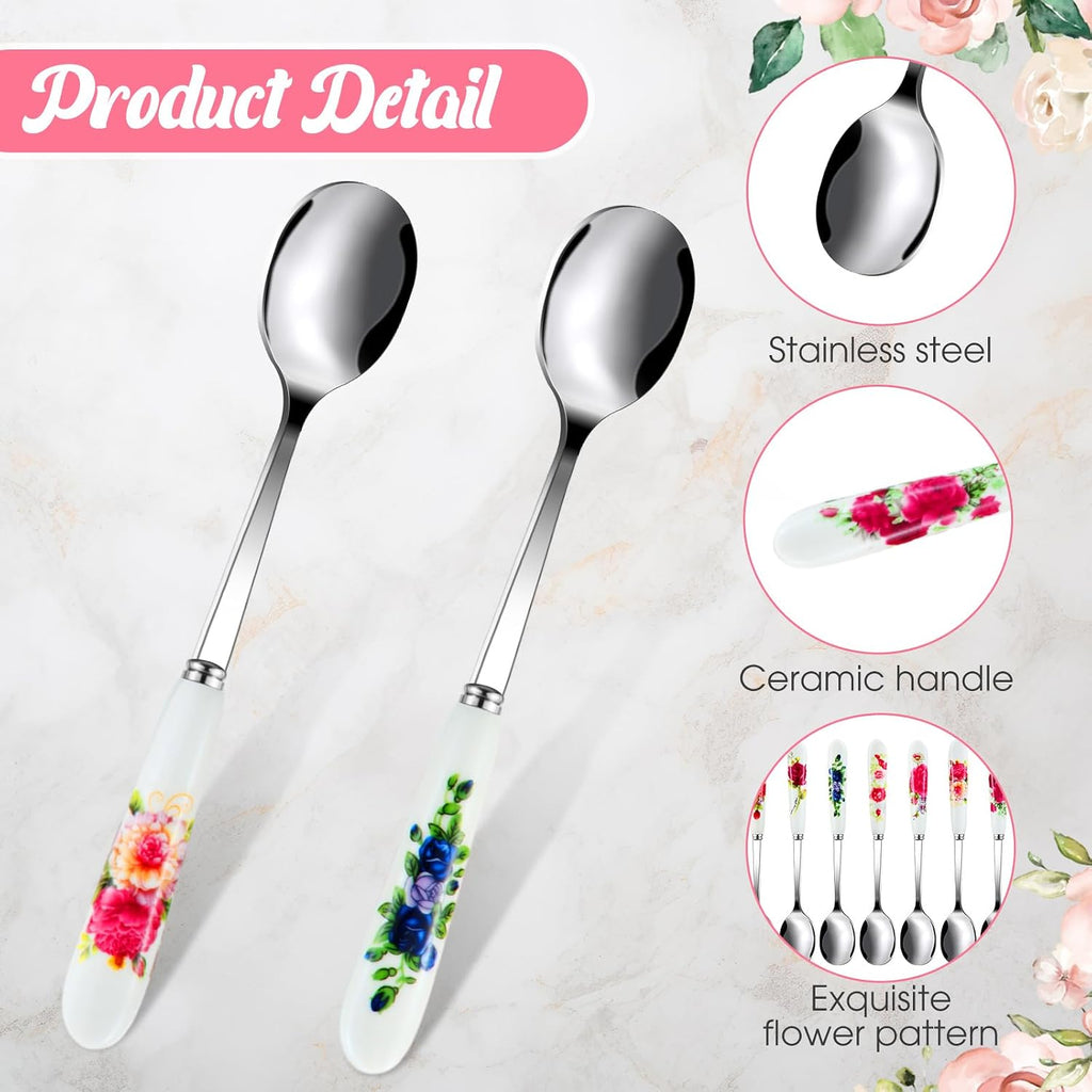 36 Pcs Ice Tea Spoon for Tea Party, for Small Coffee Stir Spoons Bar