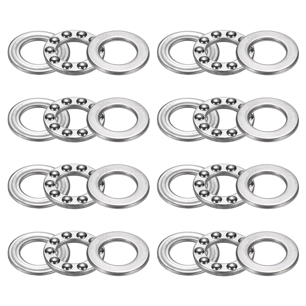 uxcell 8pcs F10-18M Thrust Ball Bearings 10mm Bore 18mm OD 5.5mm Thick
