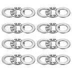 uxcell 8pcs F10-18M Thrust Ball Bearings 10mm Bore 18mm OD 5.5mm Thick