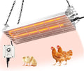 Safe Chicken Coop Heater 600W Adjustable Thermostat
