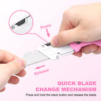 Folding Pink Utility Knife, Pocket Folding Pink Box Cutter