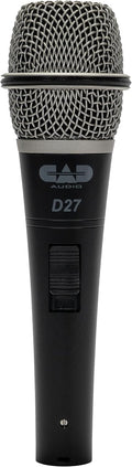 D27 Supercardioid Handheld Dynamic Microphone – QuietTouch On/Off Switch, Neodymium Capsule, Metal Construction
