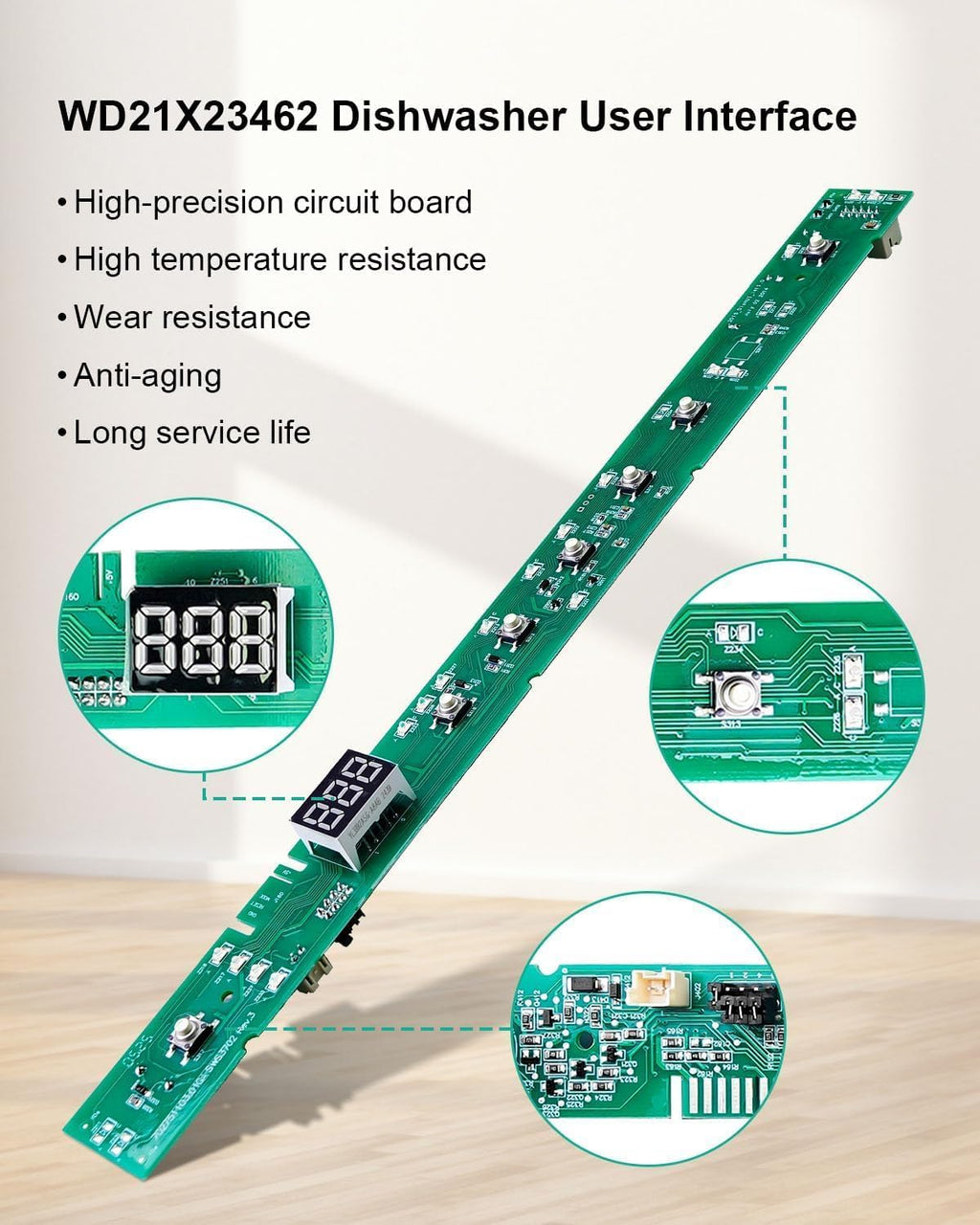 WD21X31910 WD21X23461 User Interface Control Board Fit for GE Dishwasher