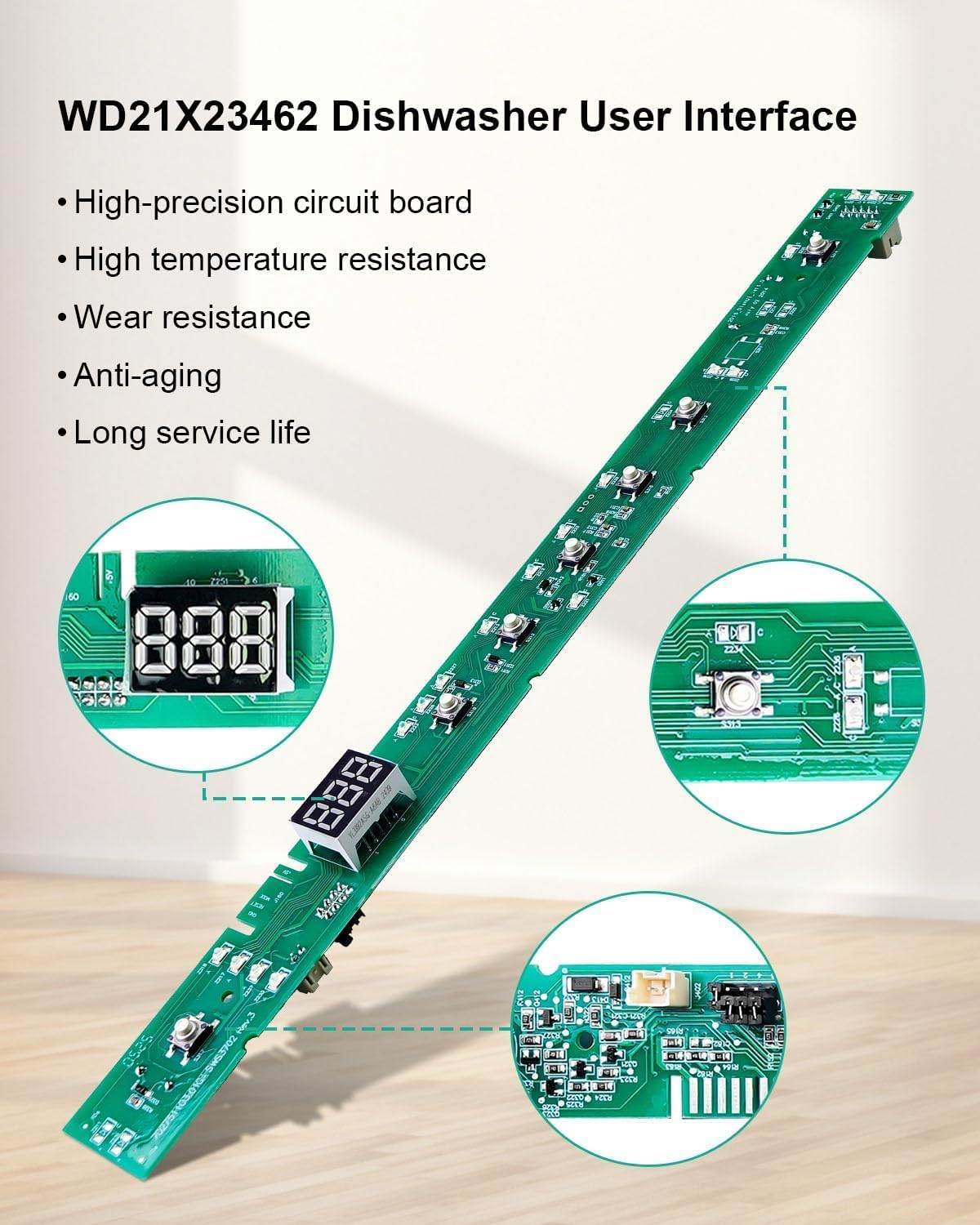 WD21X31910 WD21X23461 User Interface Control Board Fit for GE Dishwasher