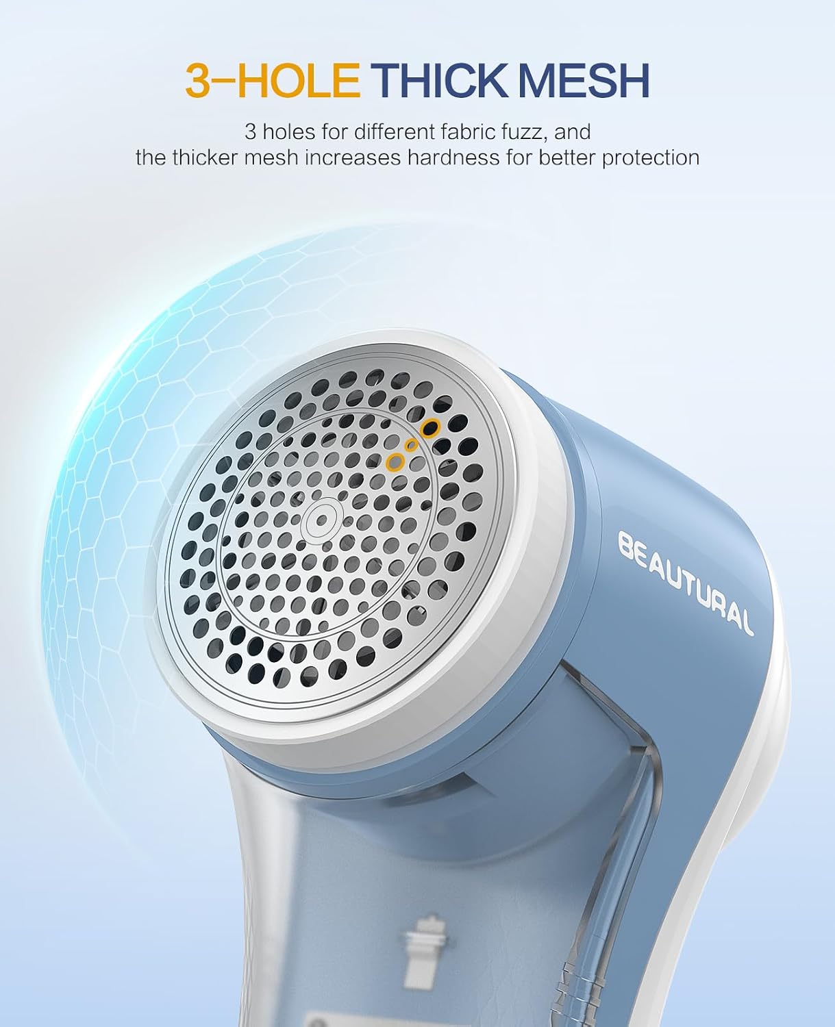 Fabric Shaver and Lint Remover, Rechargeable Sweater Defuzzer | 6-Leaf Blades, Electric Clothes Shavers to Trim Fuzz
