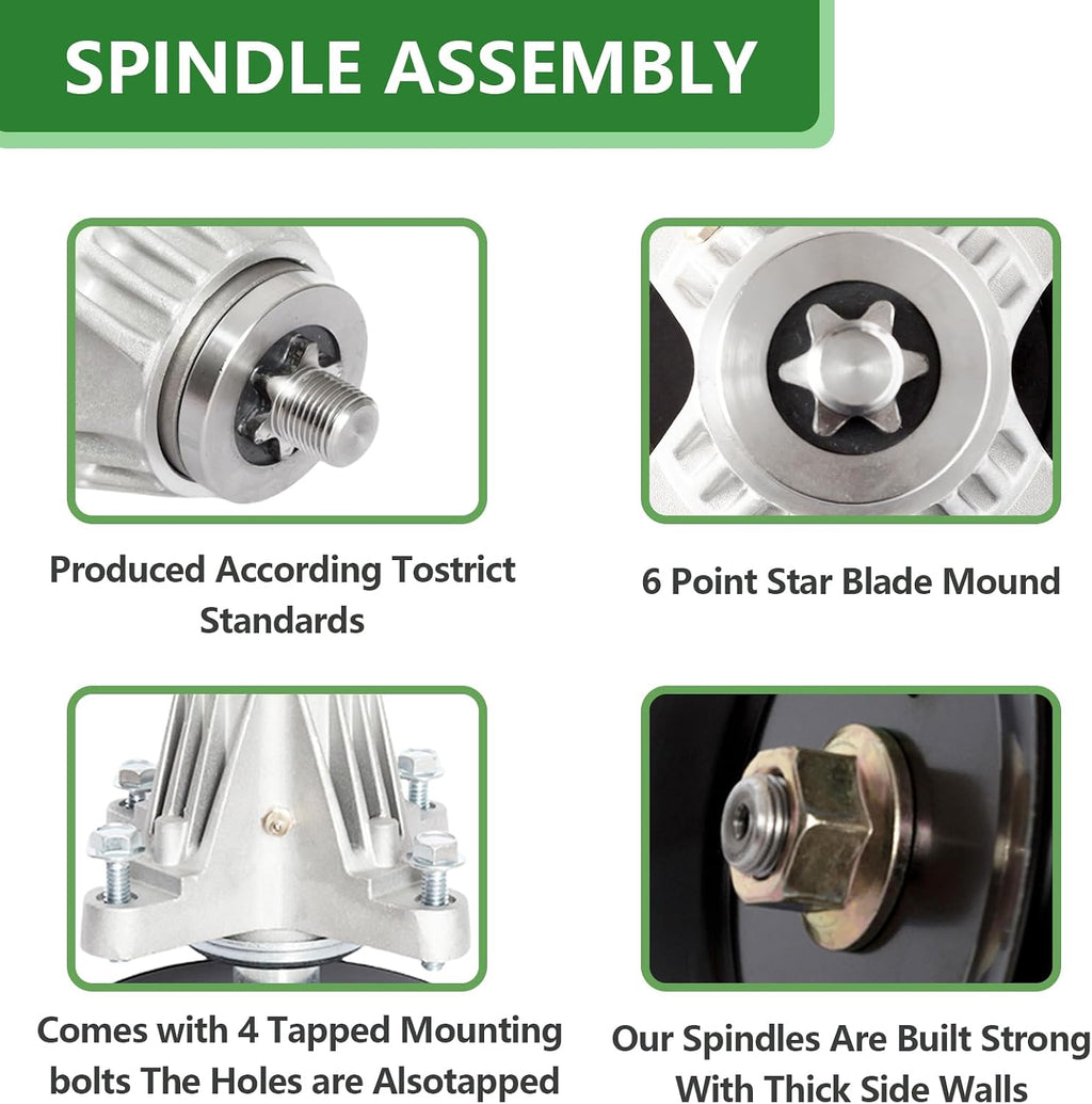 42" 60" Mower Deck Spindle Assembly 918-04822A 918-04822B Fits for Cub Cadet RZT 42 ZT1 60 ZTS2 60 ZT2 60 ZT3 60 cc30h LTX1040 LTX1042 Troy Bilt TB30 Super Bronco Pony Parts