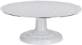 Cast Iron and Non-Slip Pad Cake Stand, 12 inch, White