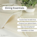 Clear Plastic Tablecloth Protector (60" x 84" Rectangular)