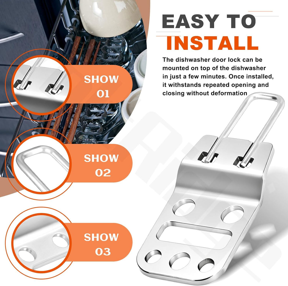 154662601 Dishwasher Door Strike for Fri-gidaire Dishwasher Door Latch