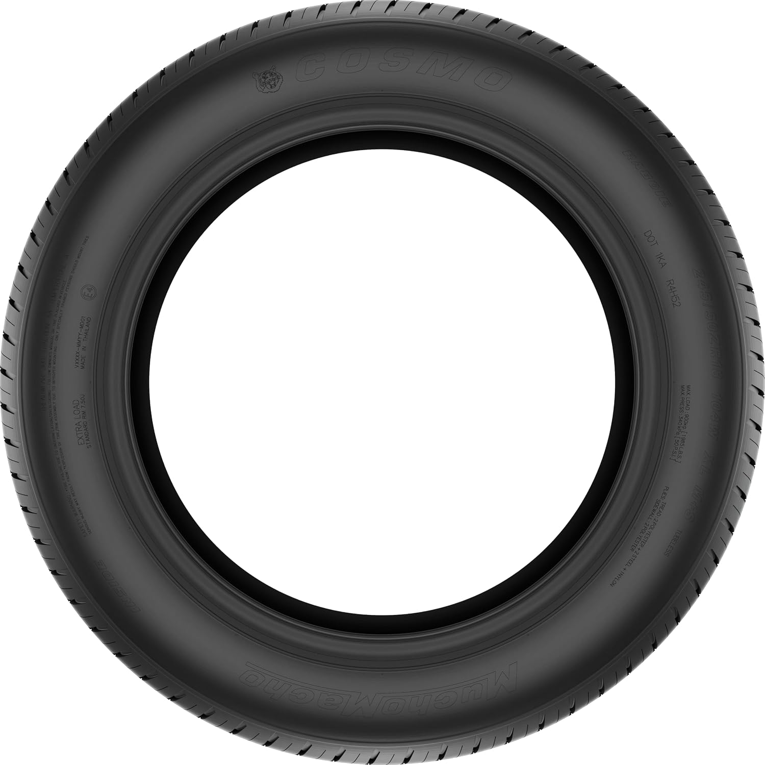 MuchoMacho 195/45ZR16 XL All Season Tires - High Performance Passenger Car Radial Tire - 84VLoad Range, UTQG 300AAA