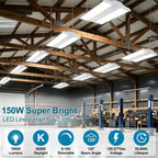 2-Pack 150W LED Linear High Bay Lights High Bay LED Shop Lights