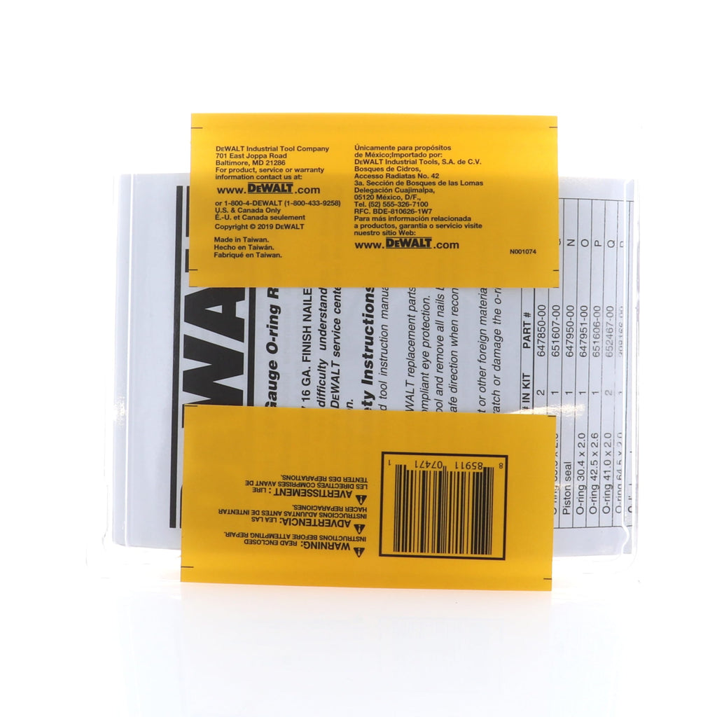 DEWALT N001065 O-Ring Kit