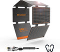 60W Foldable Solar Panel,USB-C/USB-A QC3.0/DC 20-28V Port | IP67 Waterproof Solar Panel for RV Camping Backpacking