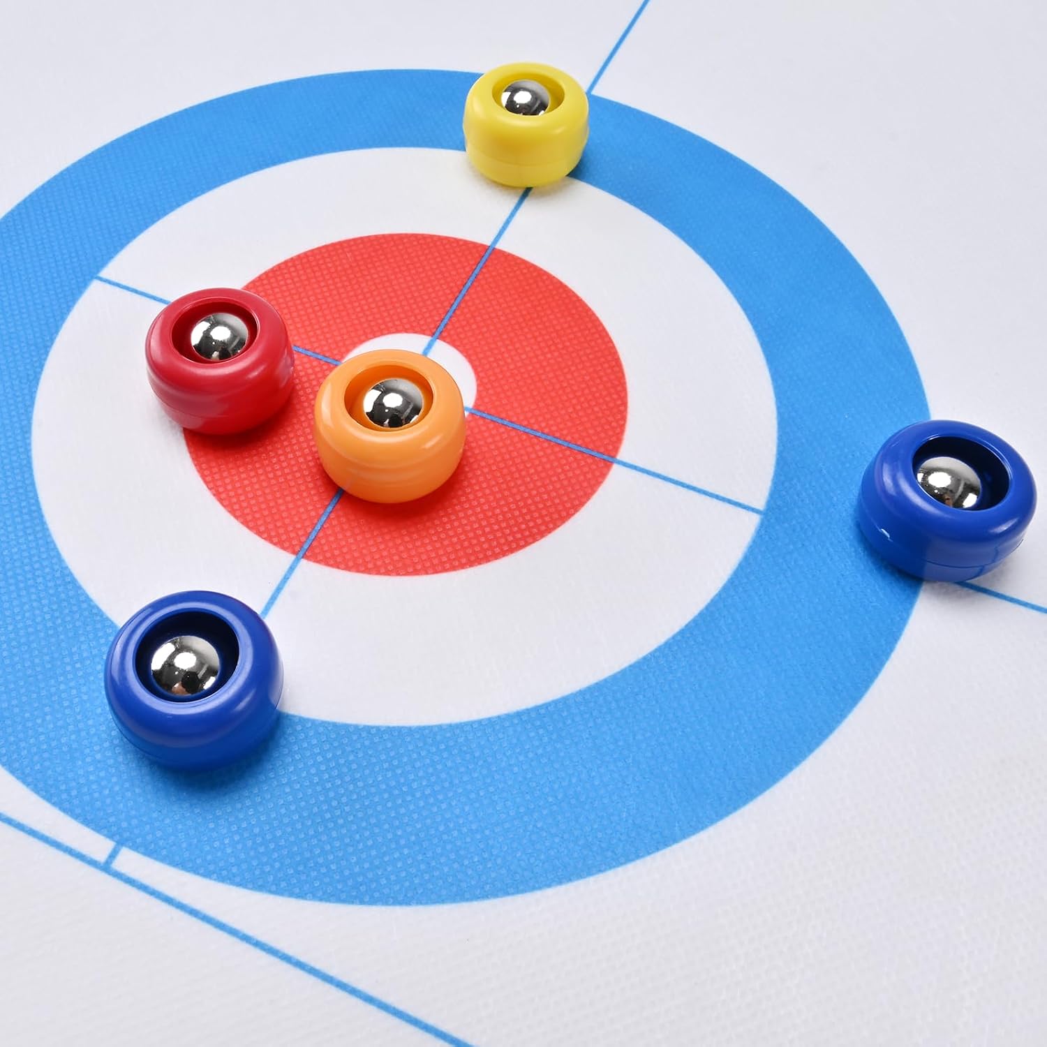 Mini Shuffleboard Replacement Pucks Rollers Curling Accessories 2-4 Color | 8-16 Pack Tabletop Equipment 0.98 inch/