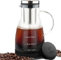 Cold Brew Coffee Maker - 32 oz Glass Coffee Cold Brew Maker and Pitcher w/Silicone Cap & Base | BPA-Free