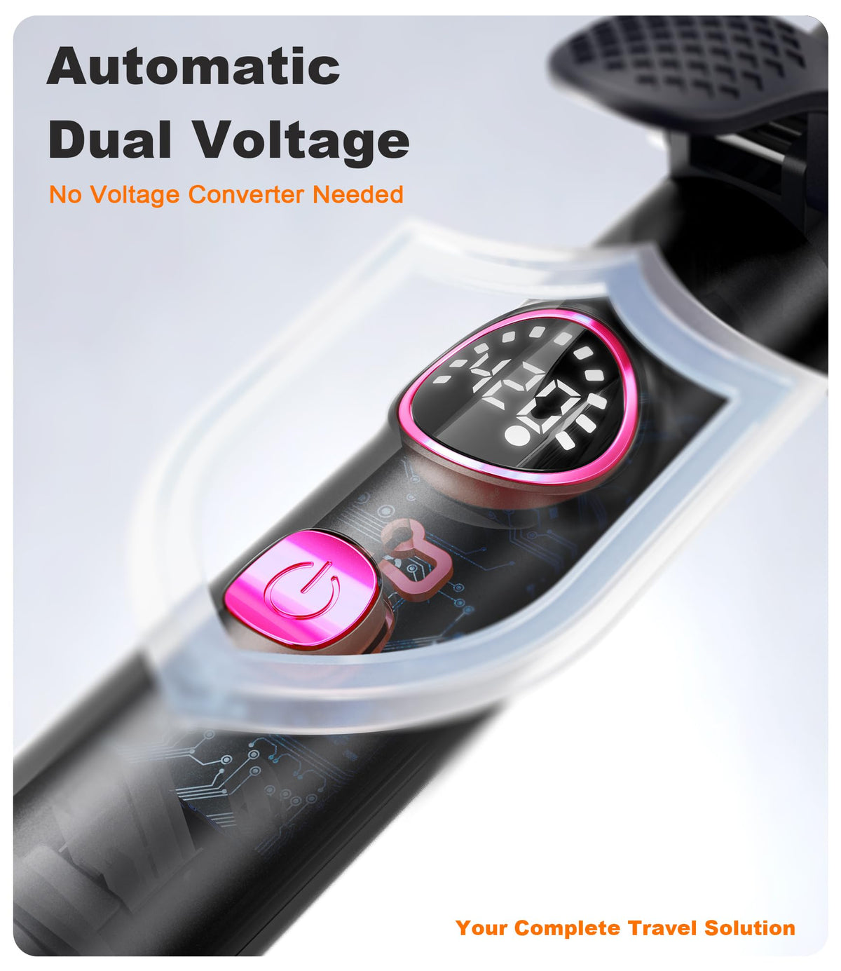 Mini Travel Curling Iron for Short Hair 1 Inch