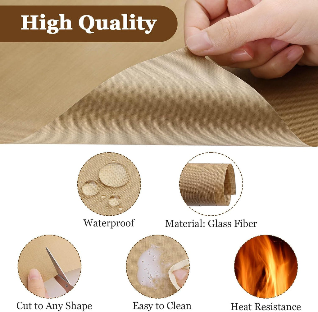 20 Pack Teflon Sheet for Heat Press, Heat Transfer Press Cover Paper Heat Resistant Transfer Protector Mats for