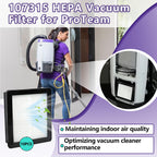 10PCS 107315 HEPA Vacuum Filter Compatible with ProTeam Coach Pro 10