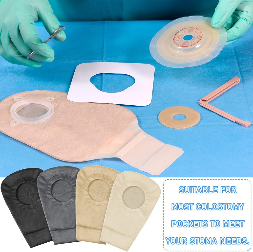 4 Pcs Ostomy Bag Covers Stretchy Washable Odor Control Women Men