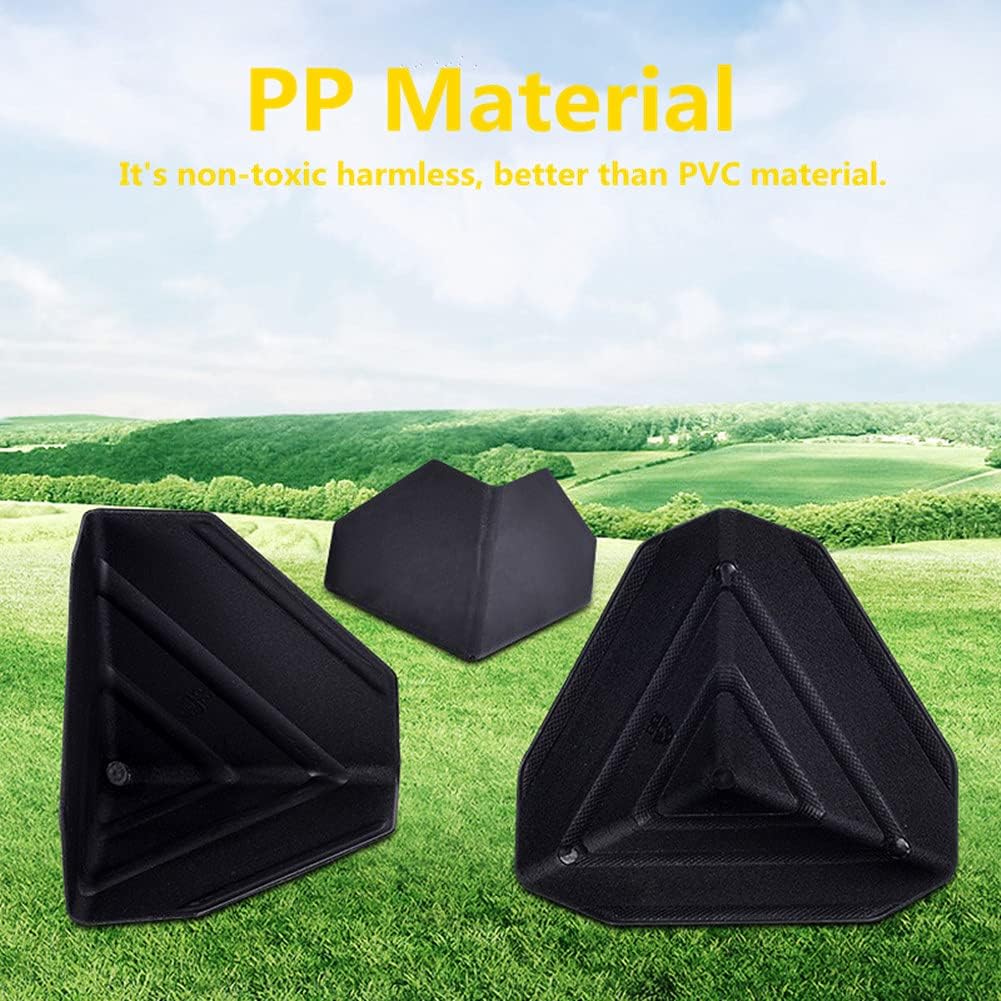 [80 Pack] Shipping Box Corner Protectors Plastic Packaging Edge Protectors, Carton Packing Corner Guard Frame Corner