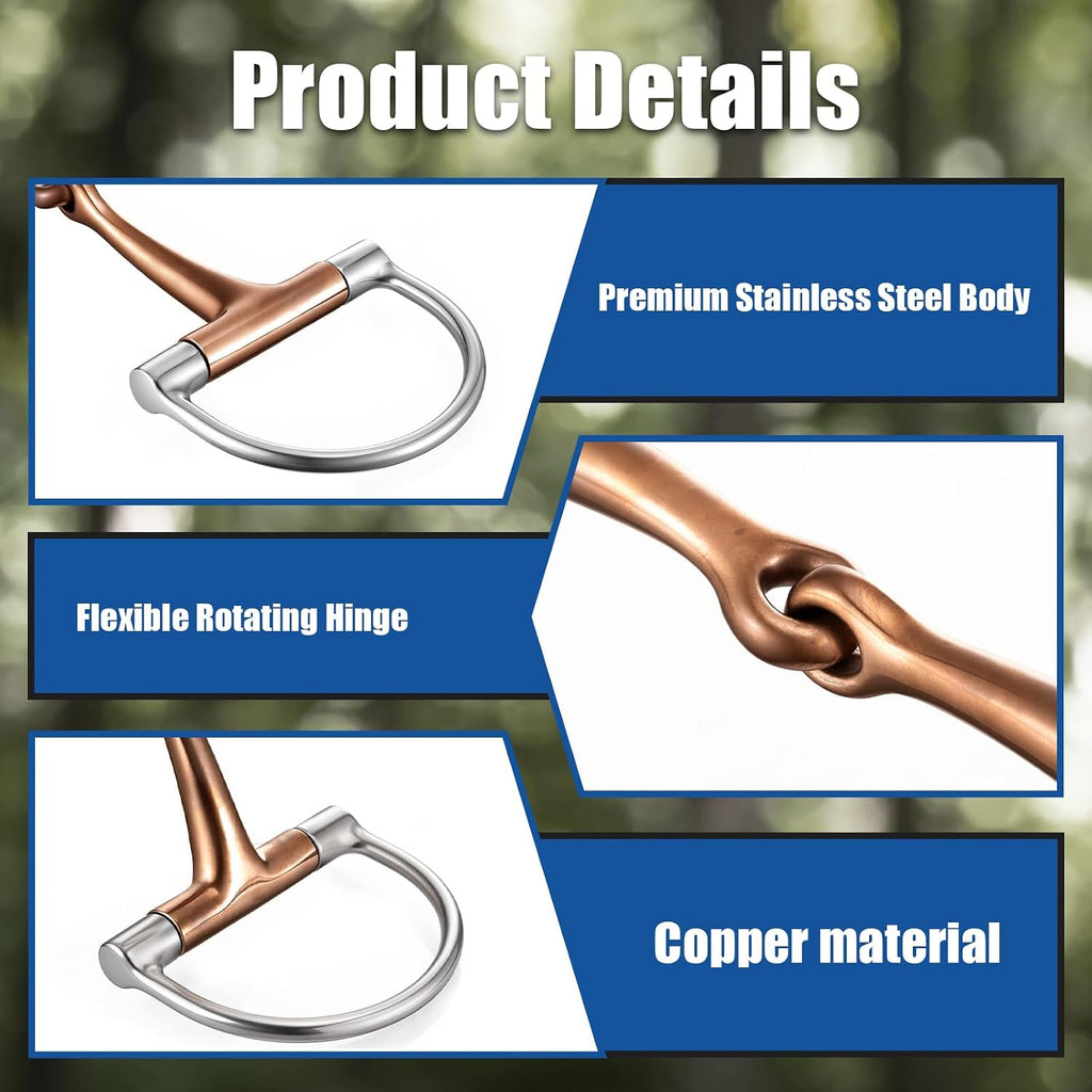 Stainless Steel Ring O & d Snaffle Bit for Horses