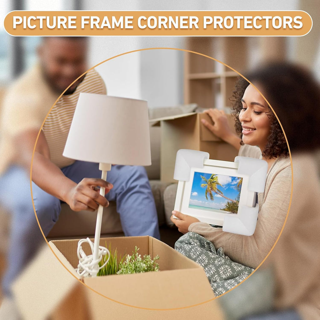 12 Pcs Foam Corner Protectors for Moving Mirror Art, TV Moving Box