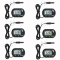 Aquarium Thermometer, Fish Tank Thermometer, Digital Temperature Test, with Large LCD Display (6 Packs)