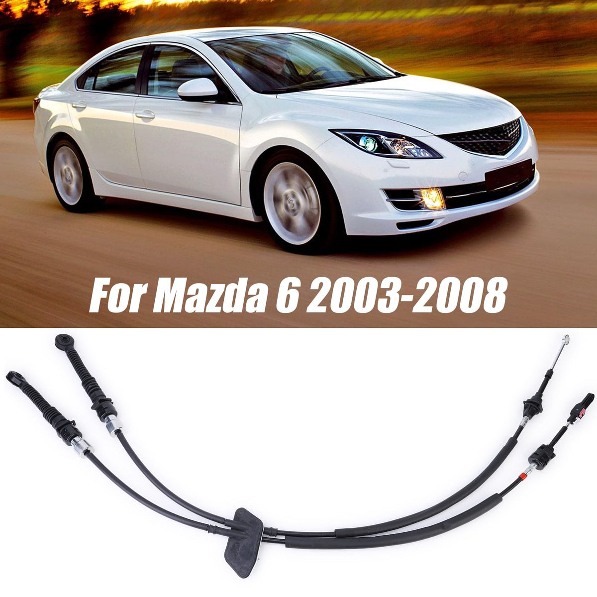 Slakerbe GK2A-46-500L Transmission Shift Control Cable for Mazda 6 2003-08
