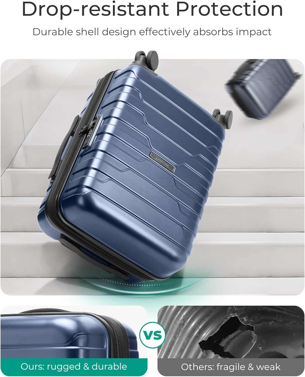 Carry On Luggage 22x14x9 Airline Approved with Spinner Wheels,Lightweight 20 Inch Luggage with TSA Lock,Expandable