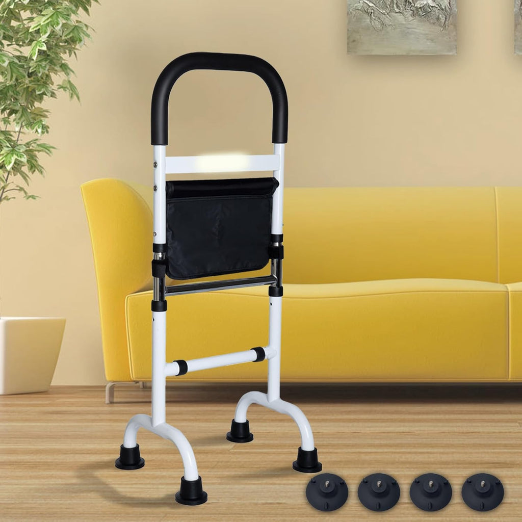 Adjustable Stand Assist Aid for Elderly, Couch Stand Assist with Night Light and Two Sets of Bases, Mobility Aids for