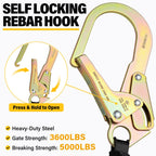 TRSMIMA 6ft Retractable Lanyard Fall Protection