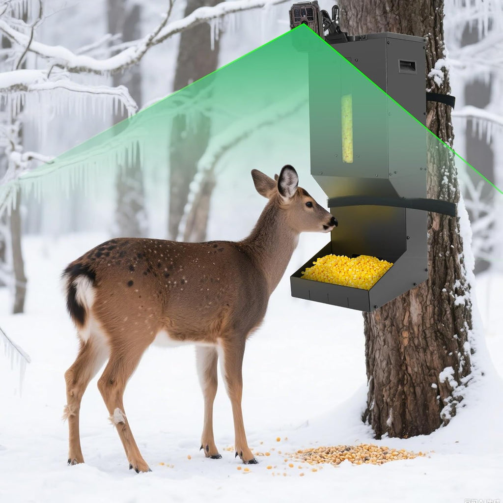 Automatic Metal Deer Feeder – 60 lb/11Gal Capacity