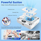 4-in-1 Nail Dust Collector,Electric Nail Drill,UV LED Lamp & Fill Light | Professional 40000 RPM Electric Nail