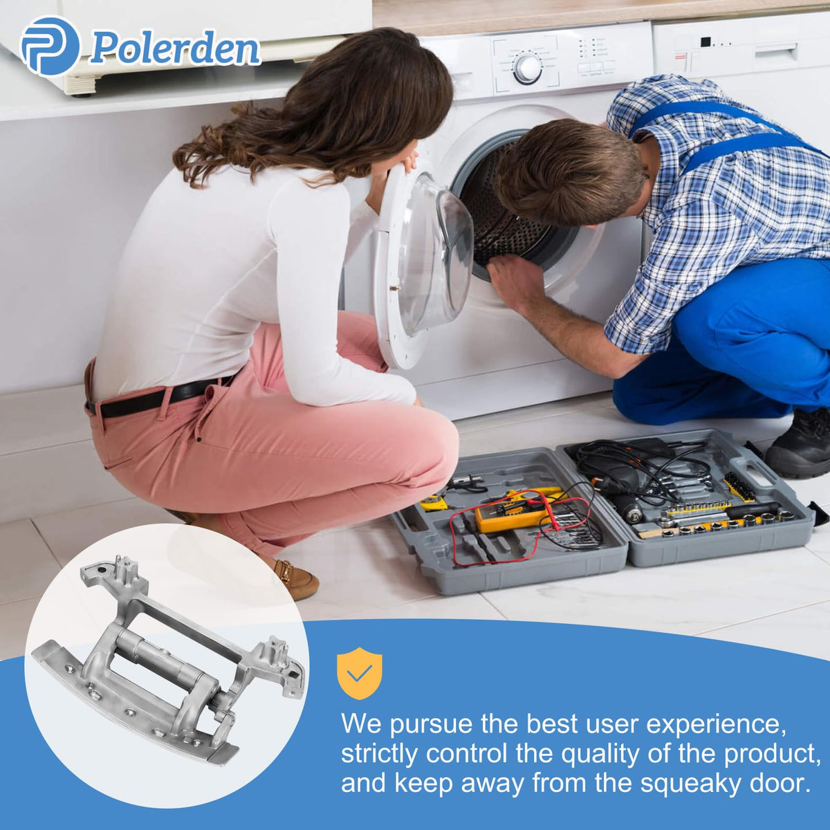 WPW10310366 Dryer Door Hinge Compatible with Whirlpool Kenmore Dryer