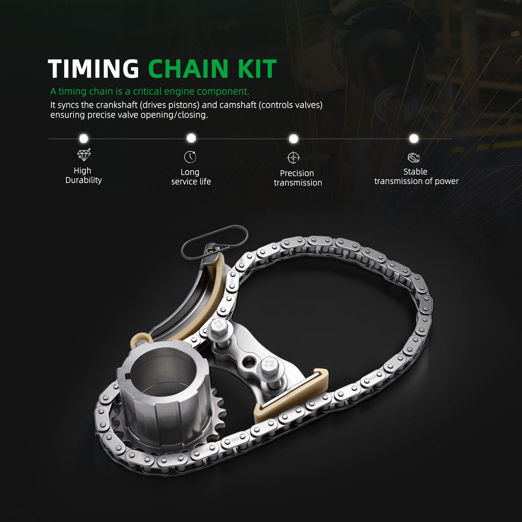 Riyhch 3pcs Engine Timing Chain Kit with Sprocket & Tensioner, 2014-2022