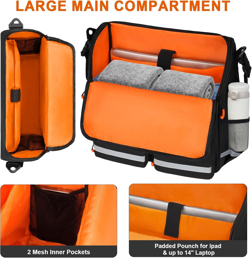 Wheelchair Bags to Hang on Back,Wheelchair Backpack Bag,Wheelchair Accessories Pouch Storage Bag with Thermal