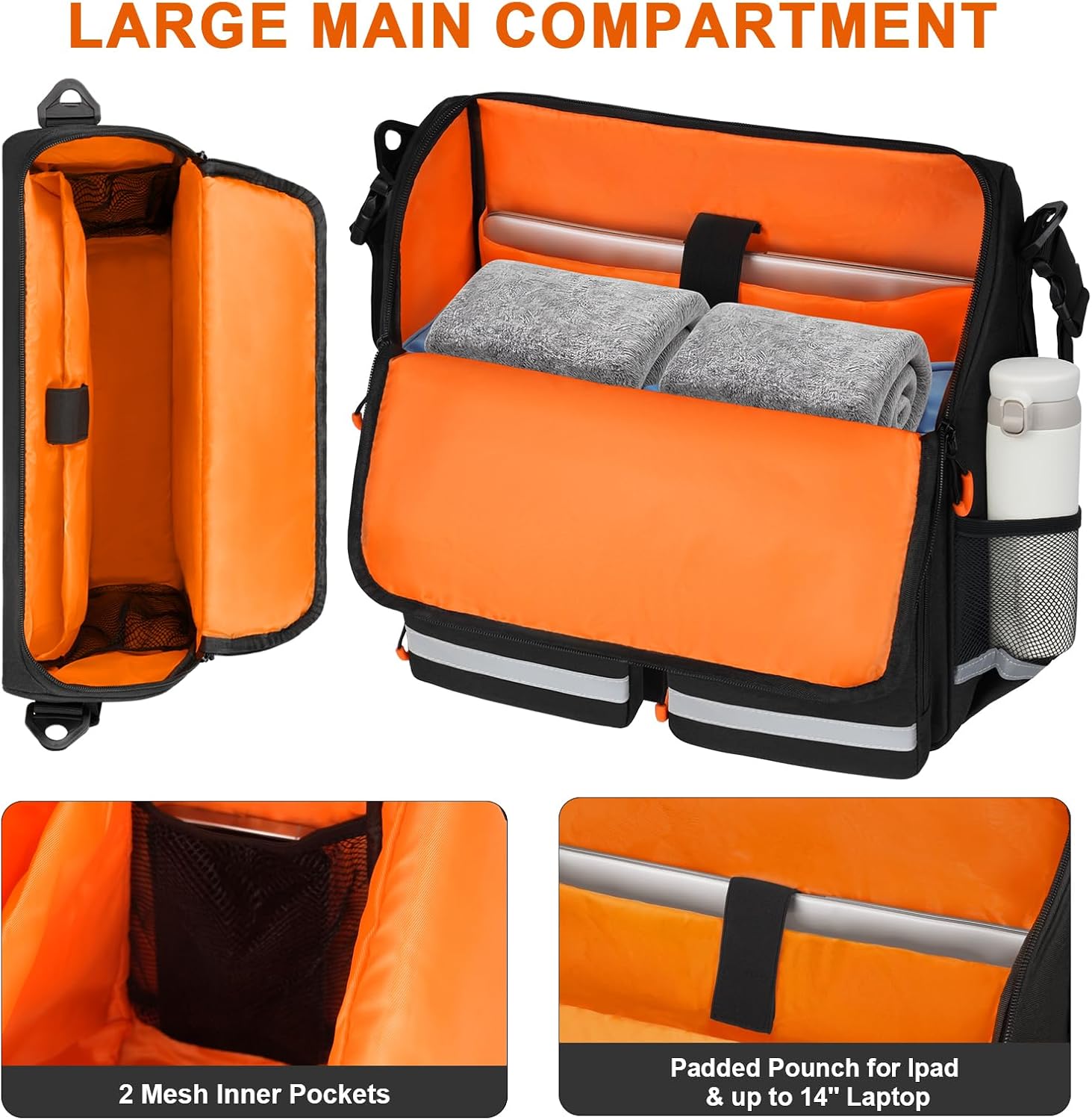 Wheelchair Bags to Hang on Back,Wheelchair Backpack Bag,Wheelchair Accessories Pouch Storage Bag with Thermal