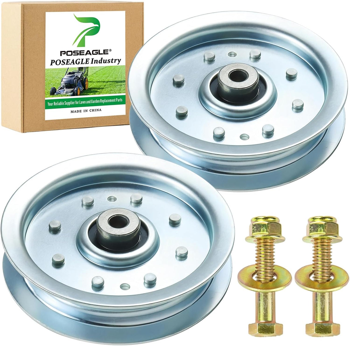 2 Pack 756-04129b Idler Pulley 4.25 for Cub Cadet 50" RZT50 Decks
