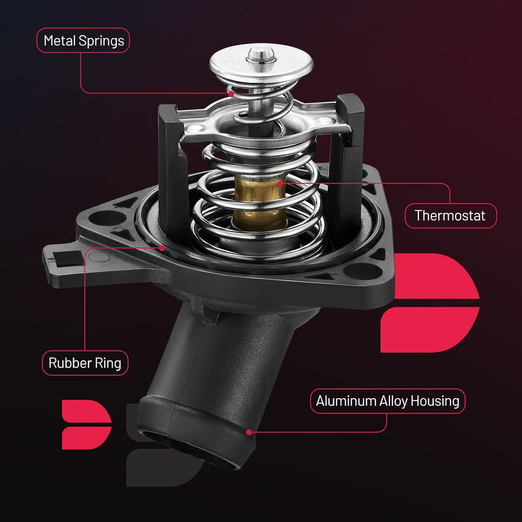 BDFHYK 902-788 Engine Coolant Thermostat Housing Assembly Compatible with Honda Accord Civic CR-V, Compatible with Acura CSX ILX TLX TSX 2.0L 2.4L Replace 19301-RAF-003 19301-RAF-004 143-0819