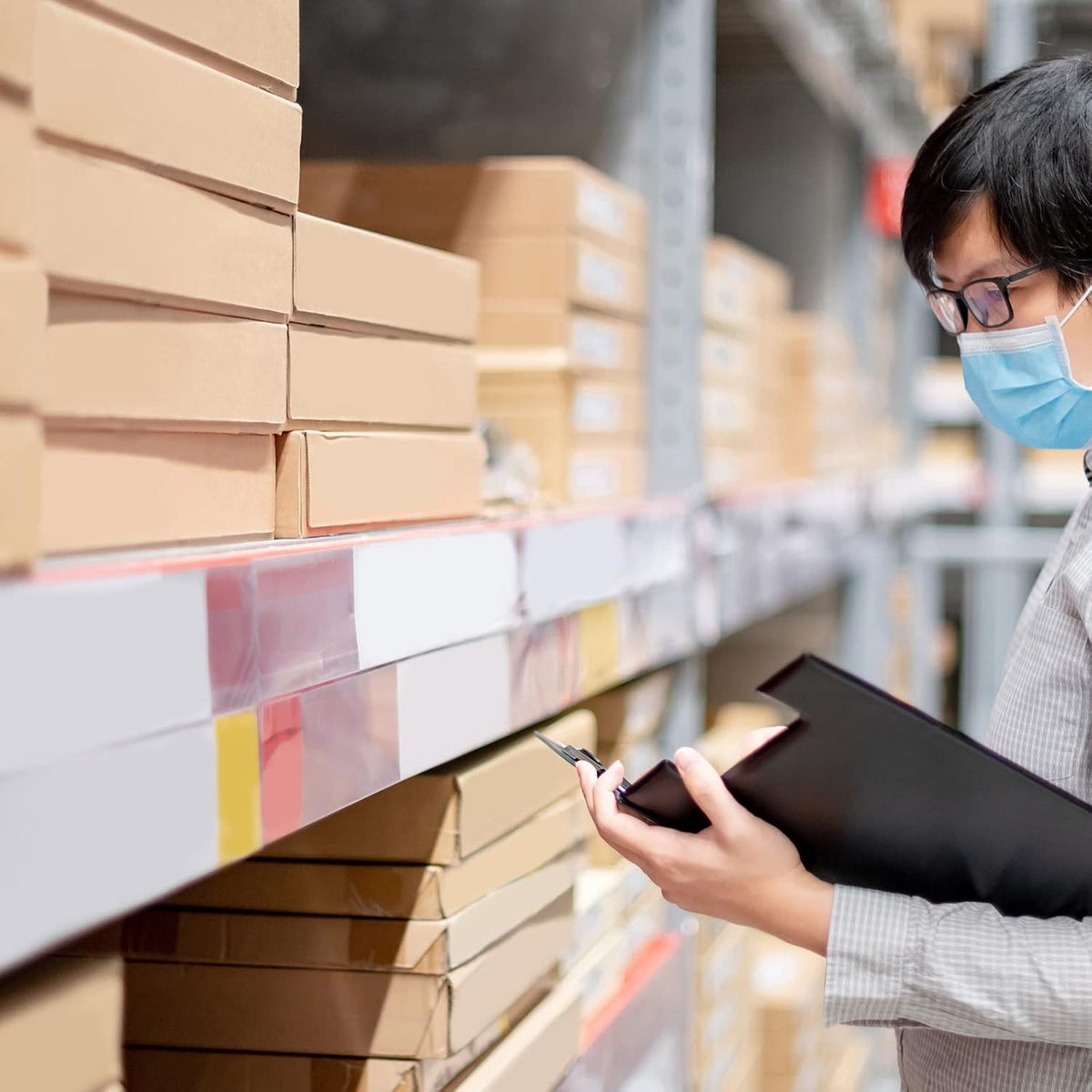 2001 to 3000 Consecutive Number Stickers Inventory Label Black Numbers for Office Warehouse Numbering Classification