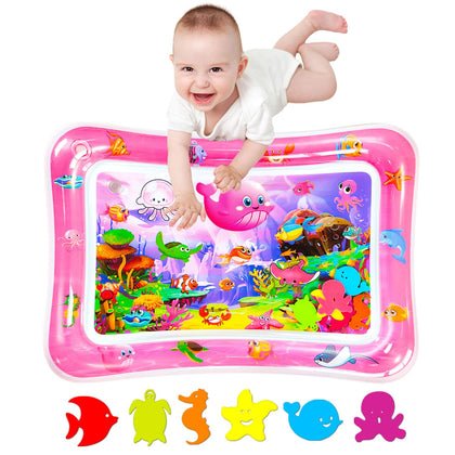 Tummy time Water Play mat, Baby Water Play Mat for Kids and Toddlers Baby Toys for 3 to 24 Months, Strengthen Your