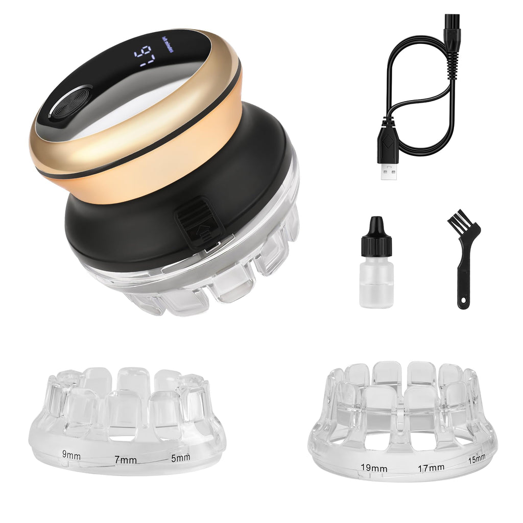 Hair Clipper for Men Automatic Circular Hair Trimmer Self-Haircut Kit