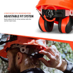 Forestry Safety Helmet and Hearing Protection System, Orange