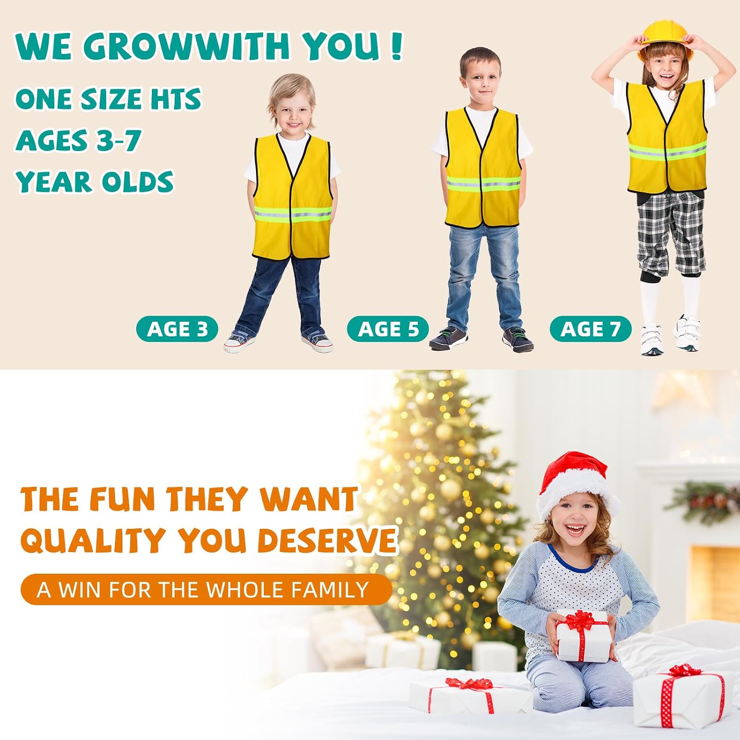 8 Sets Kids Role Play Dress up Clothes, Washable Astronaut Construction Policeman Fireman Doctor Chef Gardener