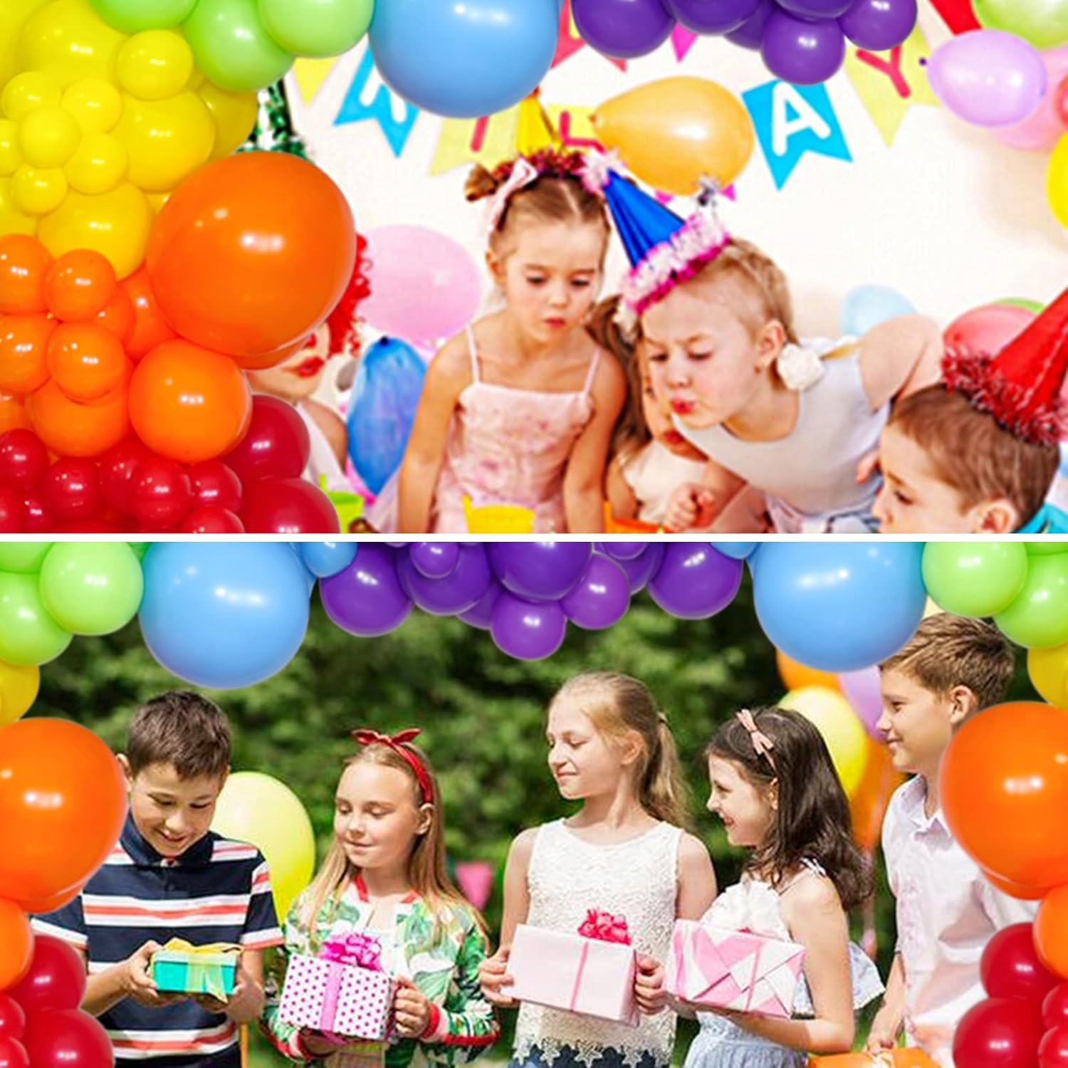 Rainbow Balloon Arch Kit 111Pcs 18 12 5 Inch Latex Colorful Party Balloons Garland for Birthday Baby Shower Wedding