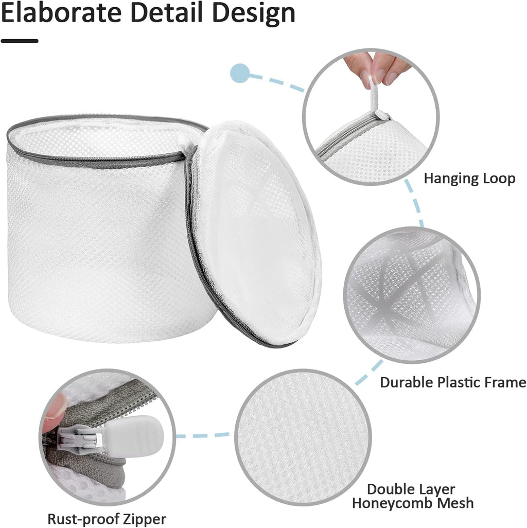 Laundry Mesh Bra Wash Bag for Lingerie, Underwear, Delicates, 3 PCS