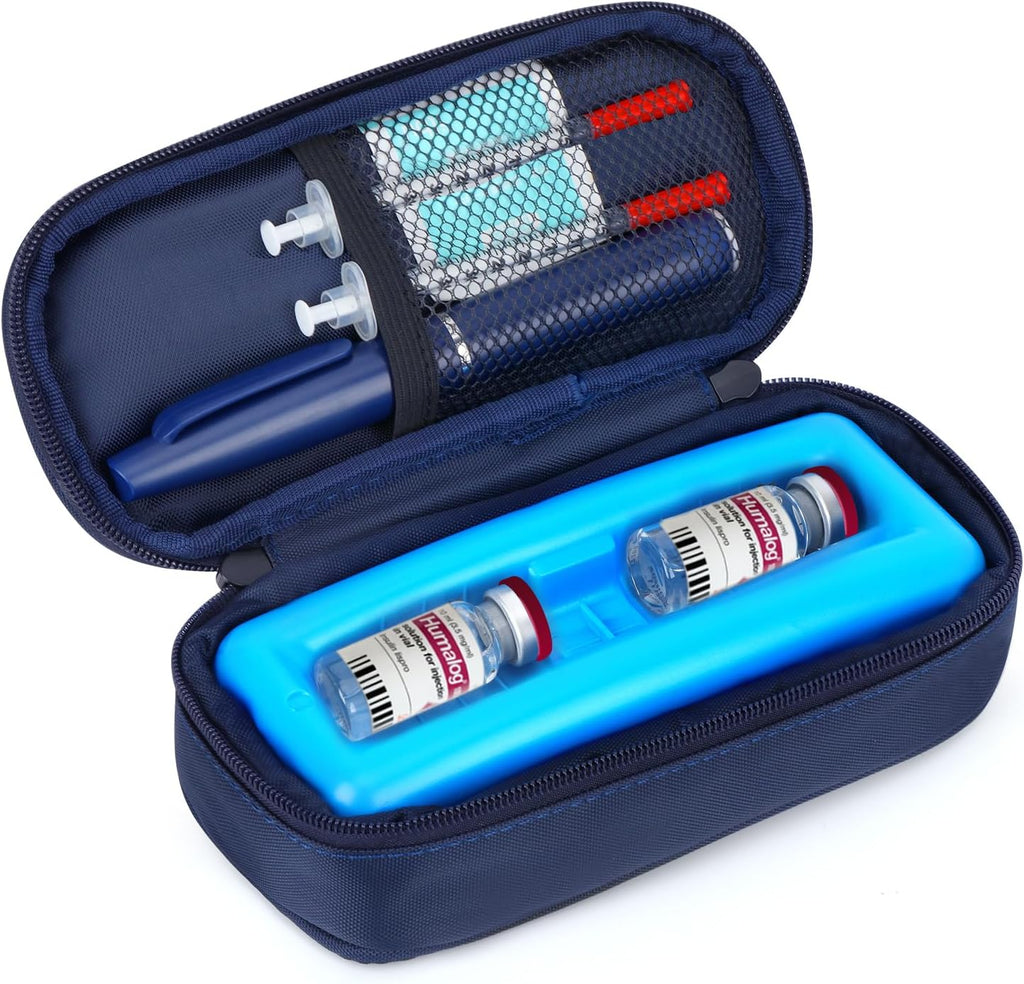 Insulin Vials Cooler Travel Case - TSA Approved peptide case