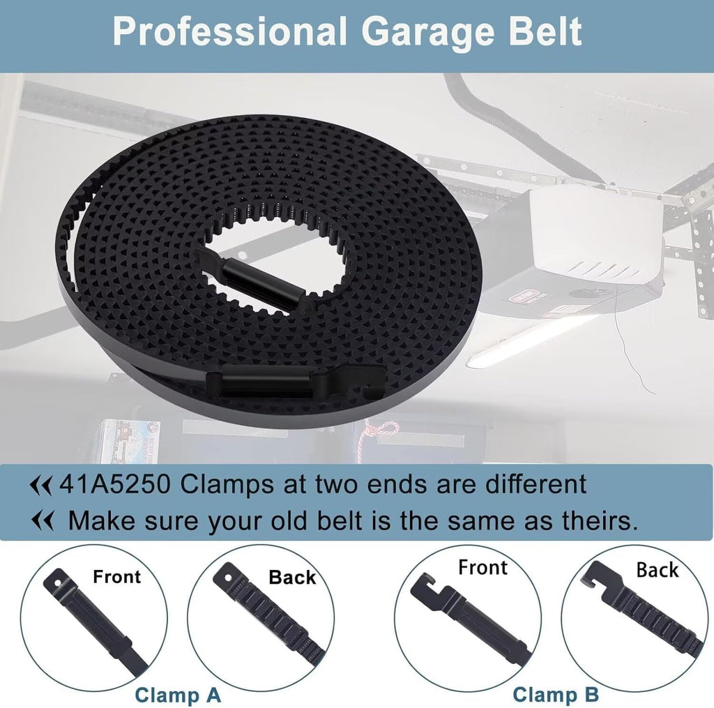 Drive Belt 41A5250, 237'' Garage Door Opener Belt ONLY for 7FT High Garage Doors, NOT Universal, 041A5250 Belt for