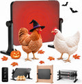 2026 Chicken Coop Heater, 200W UL Certified Brooder Plate, Black